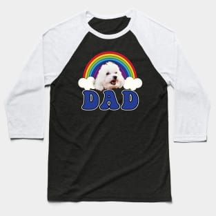 Bichon Frise Dad Baseball T-Shirt